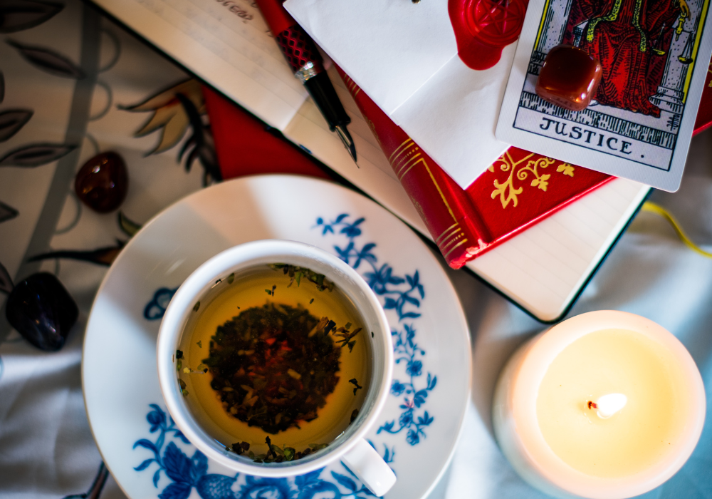 spiritual loose leaf tea ritual