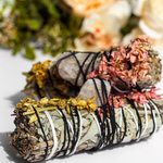 Sage wrapped in Rose Flowers