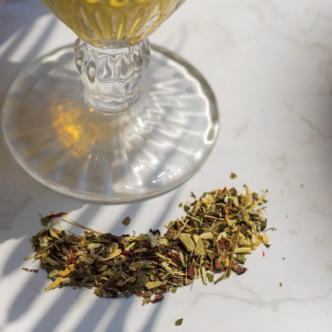 summertime herbal blend tea