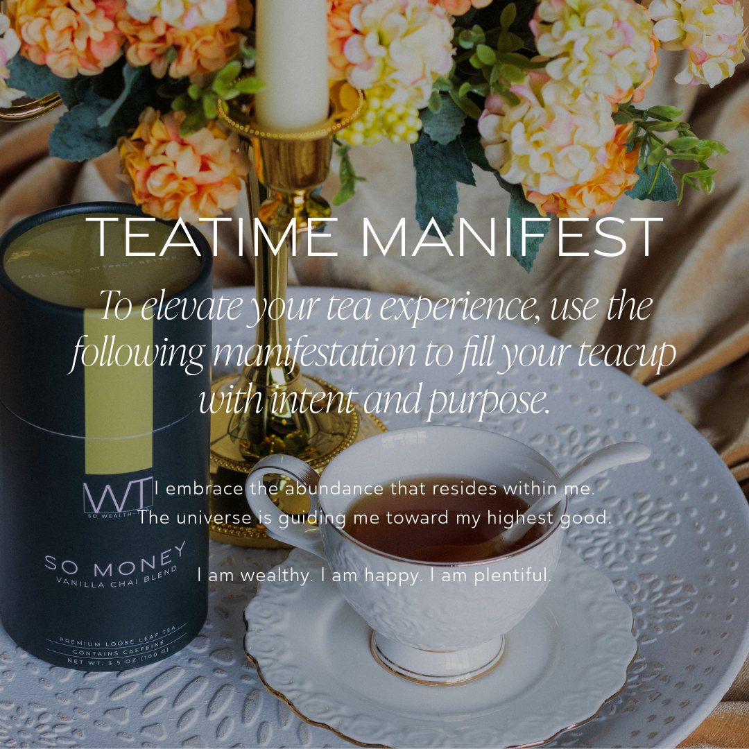 spiritual abundance money manifestations to read while drinking chai tea
