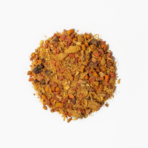 high quality sweet ginger loose-leaf tea with pineapple and turmeric