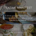 spring summer tea time manifestation positive affirmations