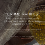 uplifting tea time manifestation affirmation